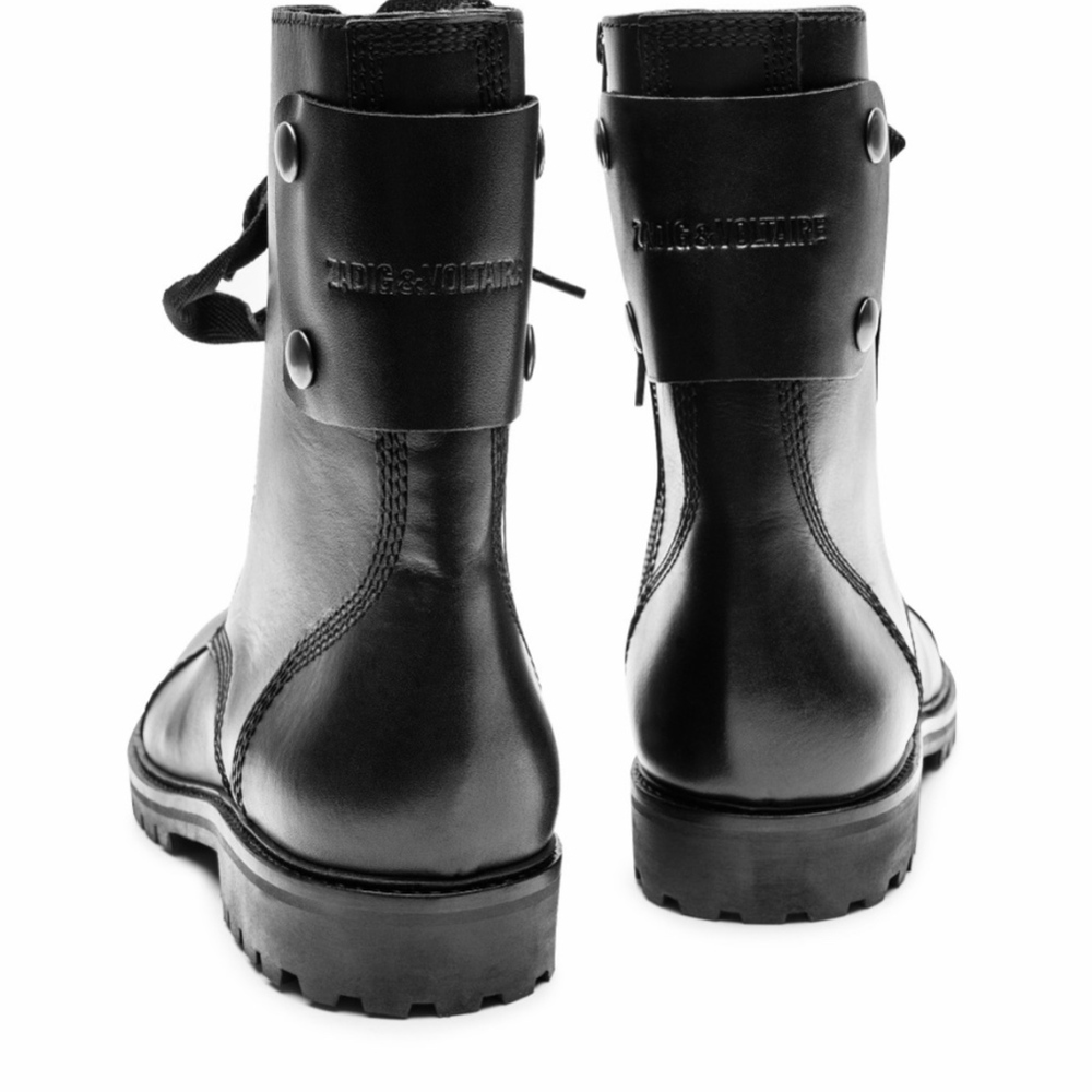 Zadig & Voltaire Joe leather combat Boots - Picture 5 of 5